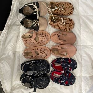 Assortment of size 3 baby shoes